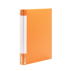 連勤牌文具 PP A4 馬卡龍色系40入資料簿, 1本, 橘色