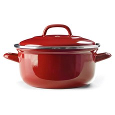 BK COOKWARE 荷蘭鍋雙耳鍋, 紅色(BK0382), 24cm, 1個