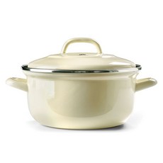 BK COOKWARE 荷蘭鍋雙耳鍋, 奶油色(BK9105), 20cm, 1個