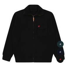 BEVERLY HILLS POLO CLUB 比佛利保羅 男士經典針織拉鍊夾克