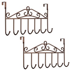 Ohmadang 經典門後掛衣架, 咖啡色, 2個