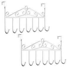 오마땅 클래식 문걸이 행거, 화이트, 2개