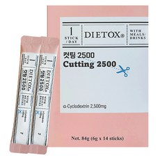 다이어톡스 컷팅 2500 알파시클로덱스트린 제로파우더 14p, 84g, 1개