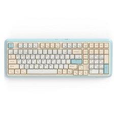 Gdevil 馬卡龍色有線機械式鍵盤 102鍵, 冰藍色, 紅軸