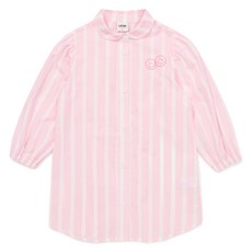 래핑차일드 여아용 스트라이프 셔츠 면 원피스