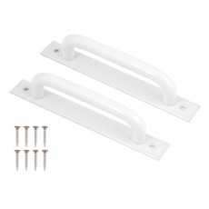 철물대장 전면고정 슬림 판손잡이 소 25 x 190 mm, 2개, 화이트