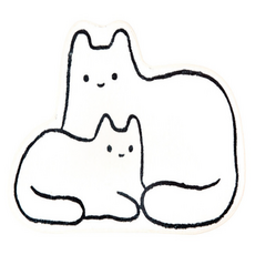 Fix9 四季不沾塵地毯 貓咪B, 1個, 混合色