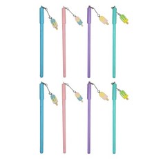 MS Corporation 配件 冰淇淋水性細凝膠筆 黑色 0.5mm 4款 x 2入組, 1套, 混合色