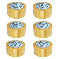 輕包裝 紙箱膠帶 透明 57mic 48mm x 40m, 6個