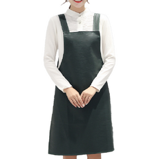 케리코 작업용 방수 레더 앞치마, 먹색