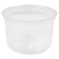Inp SK 透明圓形熟食盒 僅盒身 500ml 11.7 x 9.5 x 7.4 cm, 1個, 25入