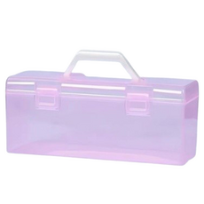 Ilsangsokbanzzak 美術畫筆盒 透明粉紅, 1個