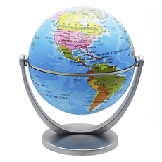 Ilsangsokbanzzak 迷你英文地球儀 直徑10cm, 藍色