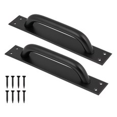 Cholmuldaejang 正面固定 簡約板狀把手 中 40 x 250 mm 2入組, 1套, 黑色