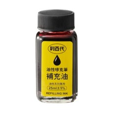 LIBERTY 利百代 MPI-25 油性嘜克筆補充油, 黑色, 12瓶