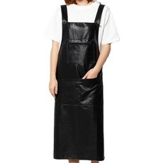 Kerico 美術用防水前口袋長版圍裙, 黑色