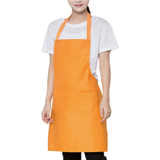 Kerico現代風前口袋圍裙, 橘色