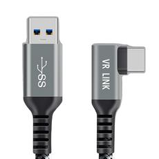 MoZuo 魔宙 90度VR串流線 USB轉Type C Quest Link/Pico4適用 6m, 單一商品, 1條