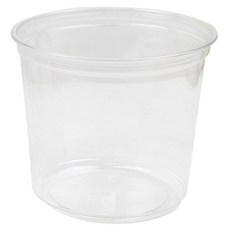 Inp SK 透明圓形熟食盒 僅盒身 11.7 x 8.8 x 10.5 cm 700ml, 1個, 25入