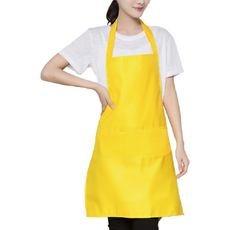 Kerico現代風前口袋圍裙, 黃色