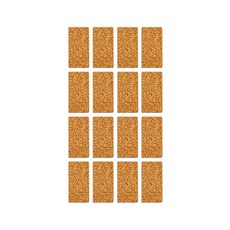 喜悠力 全新升級無痕系列 分類軟木質標籤貼紙, 12組, 16張