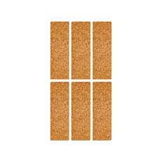 喜悠力 全新升級無痕系列 分類軟木質標籤貼紙, 60組, 6張