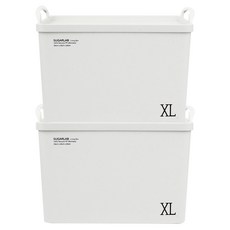 SUGARLAB 甘蔗收納箱, 白色, XL, 2個