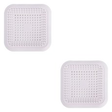 더자카 실리콘 배수구 덮개 마개 2p, 화이트