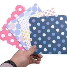 Ilsangsokbanzzak 彩色圖案色紙 夢幻圓點, 80張, 4色