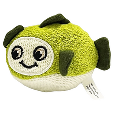 黃金貓 熱帶魚系列 貓草玩具 抓毛絨 響紙, 1個, 綠色