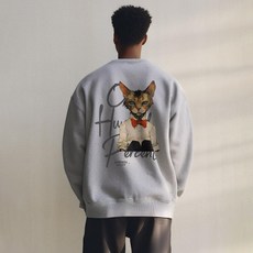 원헌드레드퍼센트 HARMONIA b캣곤쉴레 베이직 헤비 맨투맨