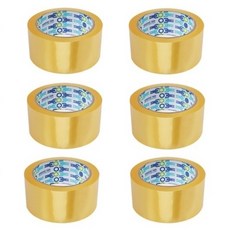輕包裝 封箱膠帶 透明 57㎛ x 48mm x 80m, 6個