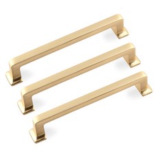 MONESPACE 鈦金家具把手 128mm, 金色, 3個