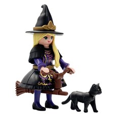 Playmobil 摩比人 魔女與貓咪公仔 71584, 1個