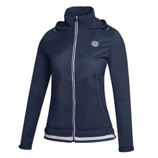 PROWORLDCUP 女款彈性隱藏式連帽暖身外套 Q123-440