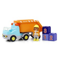 Playmobil 摩比人 兒童傾卸卡車公仔 71685, 1個