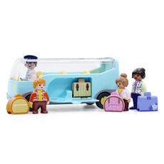 Playmobil 摩比人 兒童機場接駁巴士人偶 71682, 1個