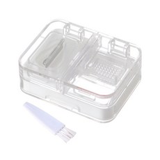 imakara 伊瑪卡拉 多功能便攜式4格分裝儲藥磨粉切藥器 附集粉刷 白色, 1個