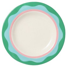 레티티아후제 샐러드 접시, 웨이비 그린, 1개