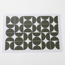 테이아 방수 식탁 매트 45 x 30 cm, 그린, 1개, M