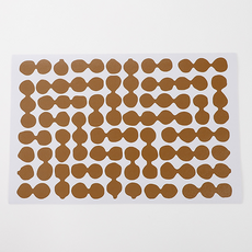 테이아 방수 식탁 매트 45 x 30 cm, 브라운, 1개, M