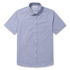 브렌우드 남성용 런던 스트라이프 반팔 드레스 셔츠