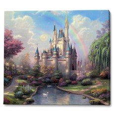Luaz 寶石十字繡 DIY 材料包 大型, 02 奇幻城堡, 1套