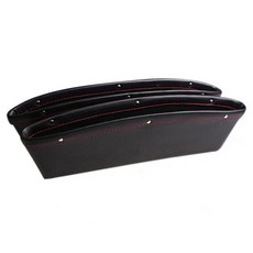 IYES 車用皮革縫隙收納袋, 黑色, 1個