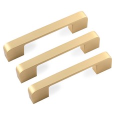 MONESPACE 邊緣圓弧家具把手 96mm, 金色, 3個