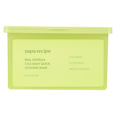 papa recipe Daily Quick積雪草涼感面膜, 1盒, 30片
