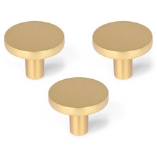 MONESPACE 傢俱把手 圓形 1孔 33 x 27 mm, 金色, 3個