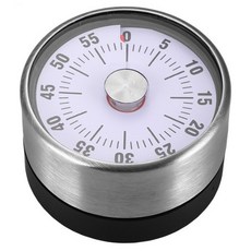 Khohimo 廚房磁吸式發條烹飪計時器 5W0074, 白色, 1個