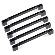 MONESPACE 家具把手 Bevel 128mm, 黑色, 5個