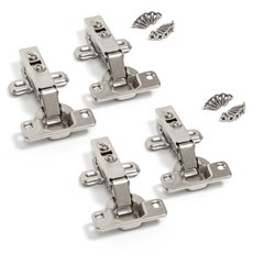 ZioBiz 水槽櫃門緩衝鉸鏈 4入 + 專用螺絲 24入 組, 1套